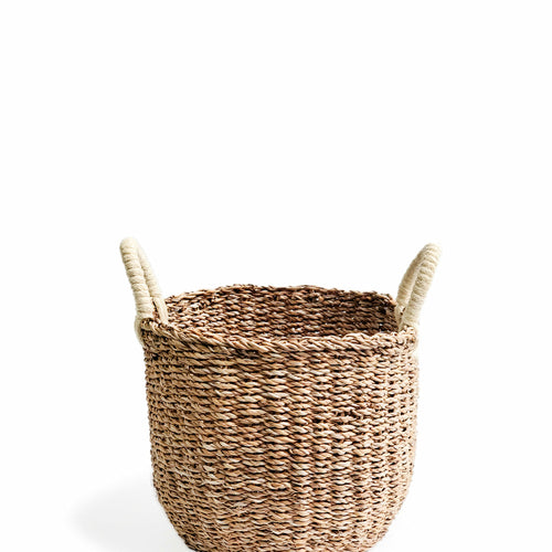 Savar Basket with White Handle