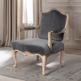 Chloe Velvet Upholstered Armchair