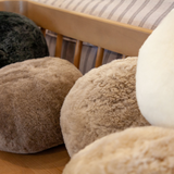 Shorn Wool Sheepskin Ball Cushion