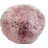 Long Wool Sheepskin Ball Cushion