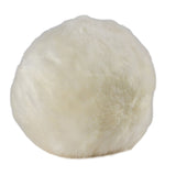 Long Wool Sheepskin Ball Cushion