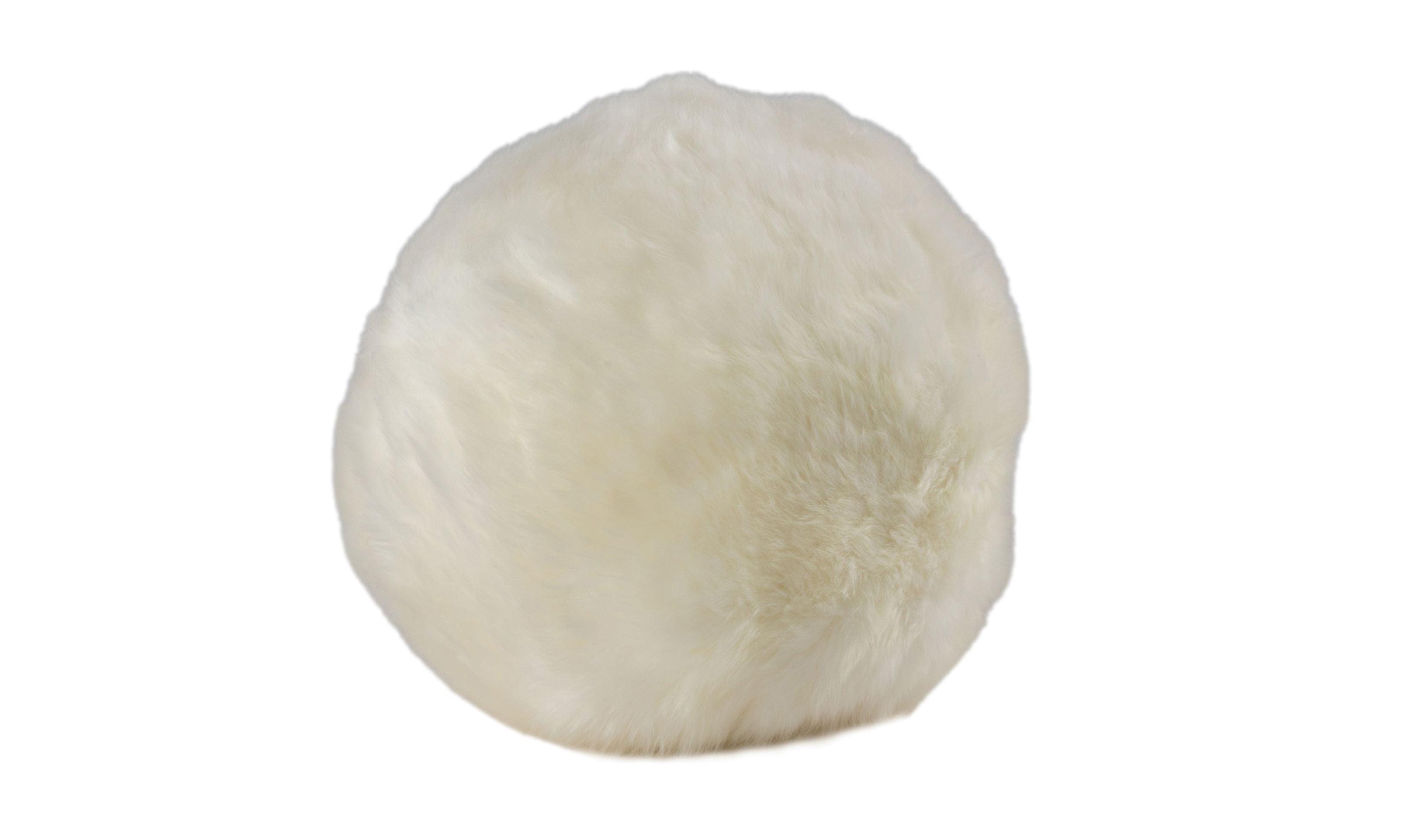 Long Wool Sheepskin Ball Cushion