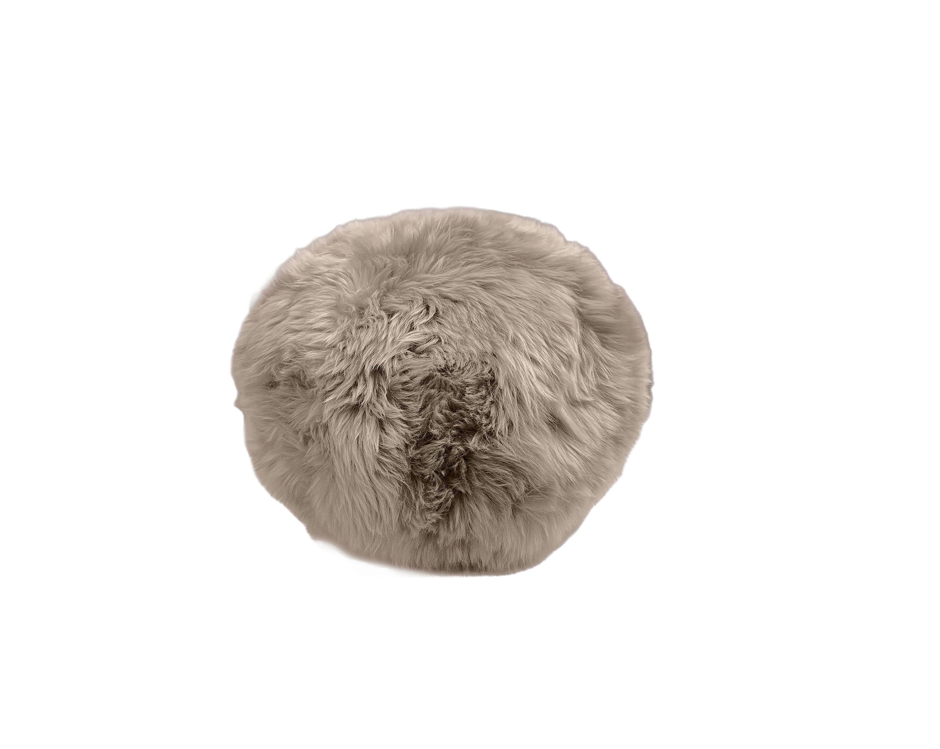 Long Wool Sheepskin Ball Cushion