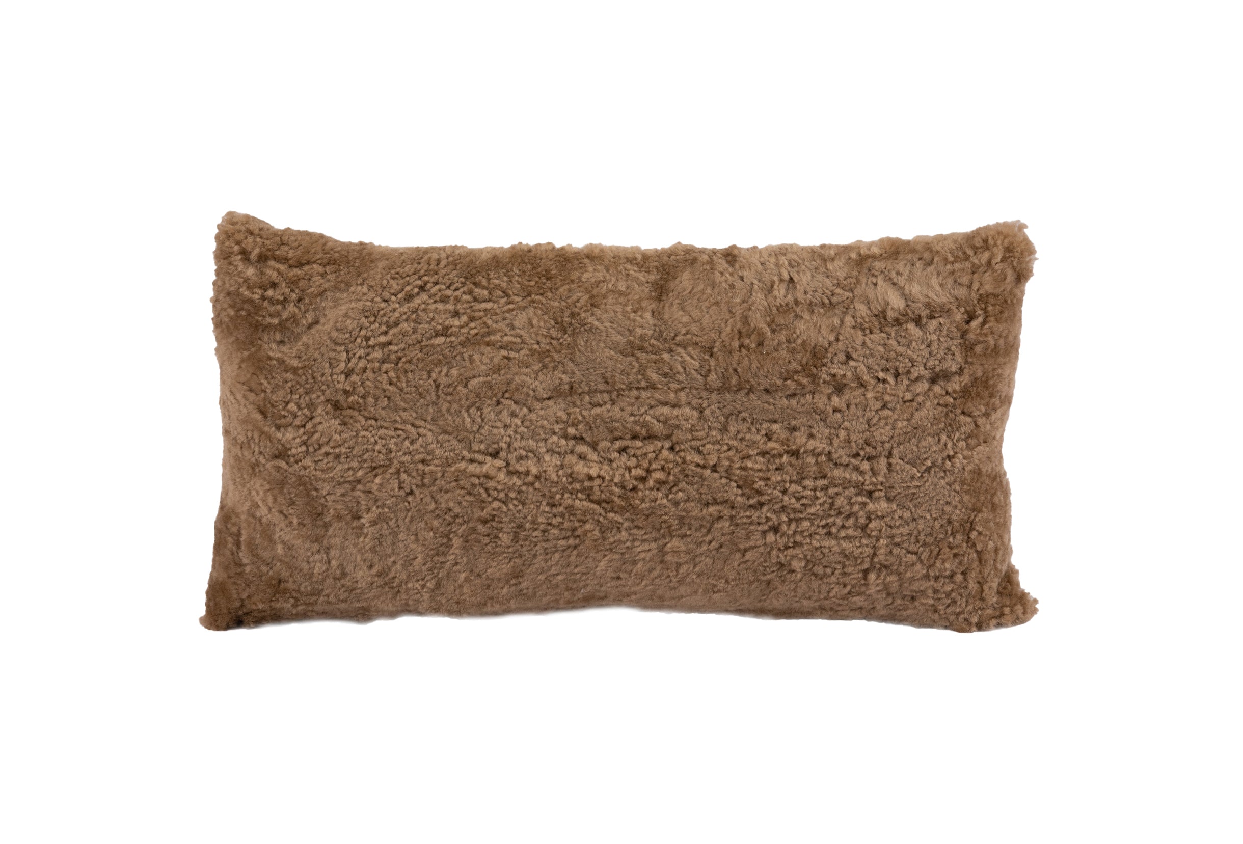 Shorn Curly Wool Sheepskin Lumbar Cushion