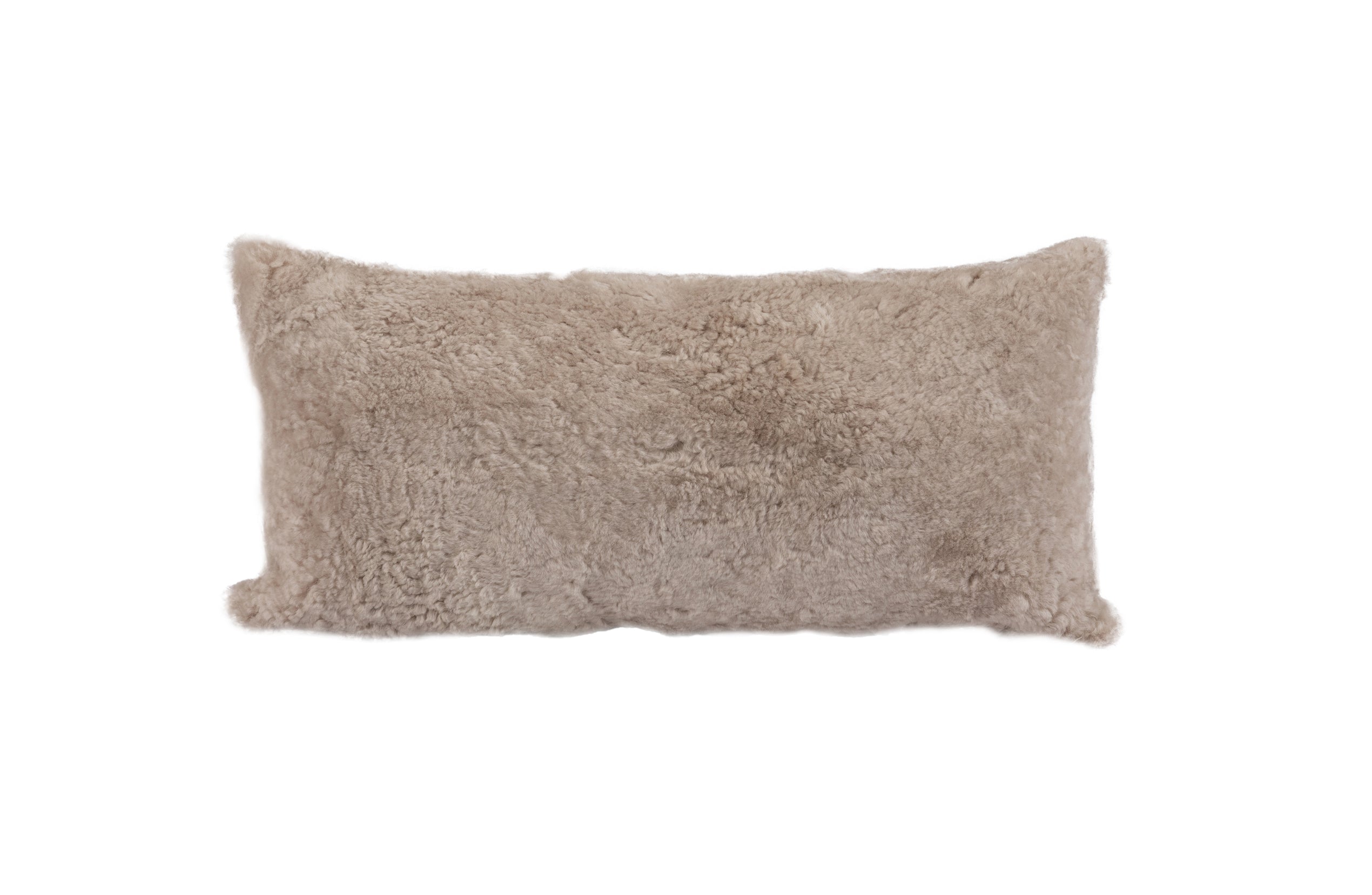 Shorn Curly Wool Sheepskin Lumbar Cushion