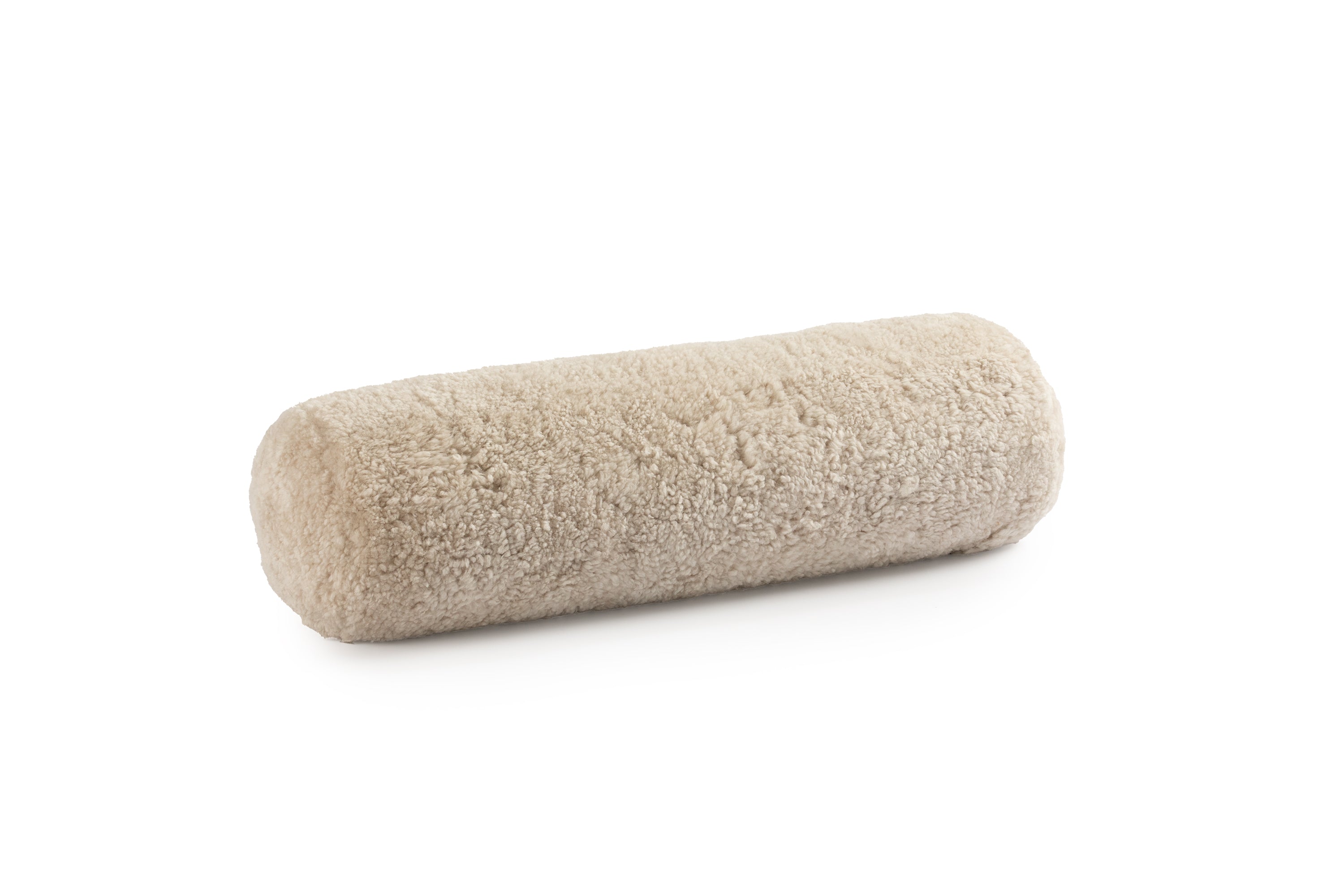 Shorn Curly Wool Sheepskin Bolster Cushion