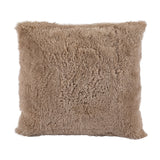 Shorn Curly Wool Sheepskin Throw Pillow