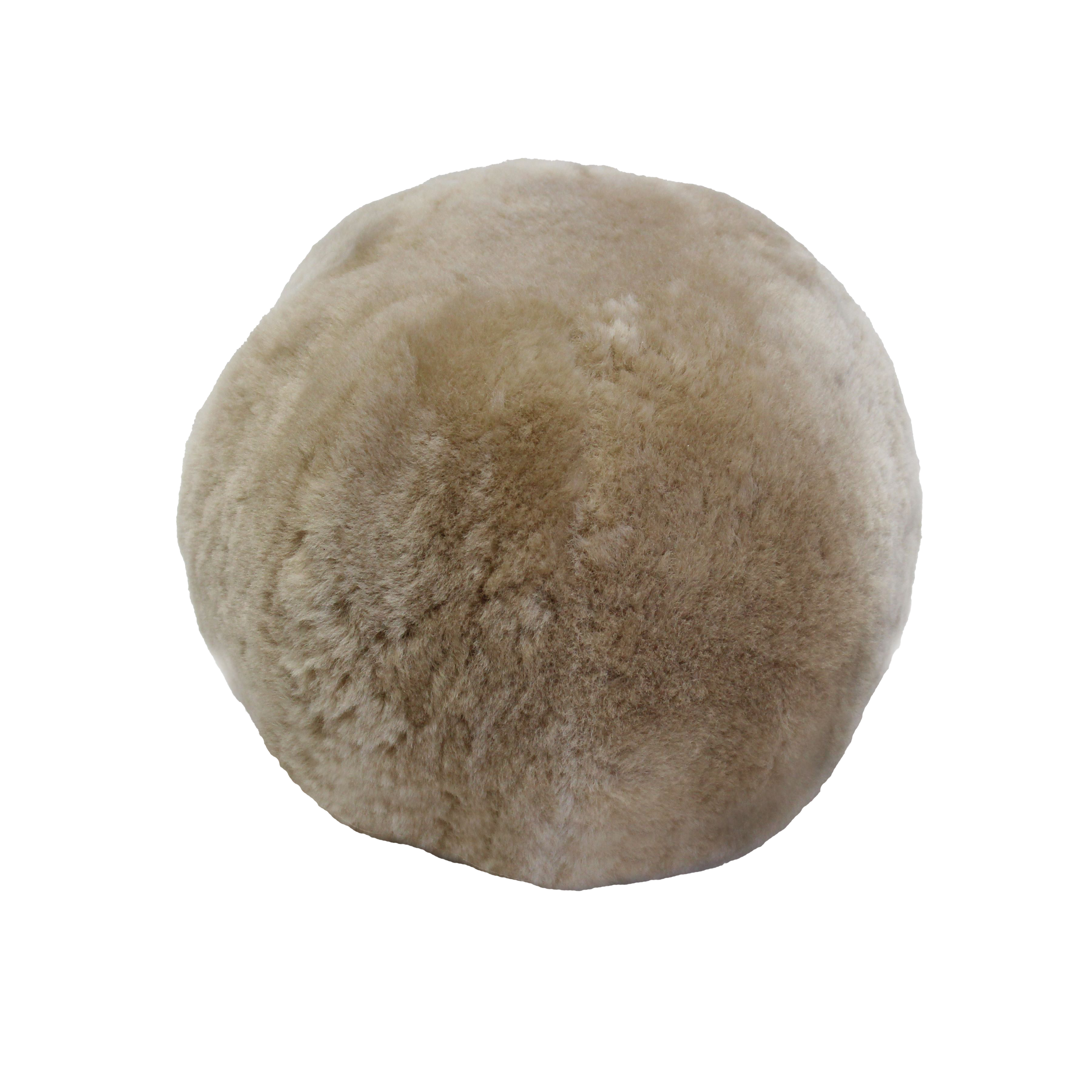 Shorn Wool Sheepskin Ball Cushion