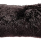 Long Wool Sheepskin Lumbar Cushion