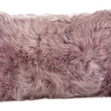 Long Wool Sheepskin Lumbar Cushion