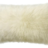 Long Wool Sheepskin Lumbar Cushion