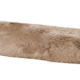 Long Wool Sheepskin Bolster Cushion