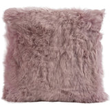 Long Wool Sheepskin Throw Pillow