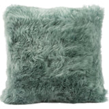 Long Wool Sheepskin Throw Pillow