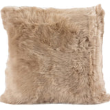 Long Wool Sheepskin Throw Pillow