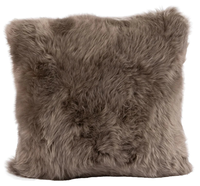 Long Wool Sheepskin Throw Pillow