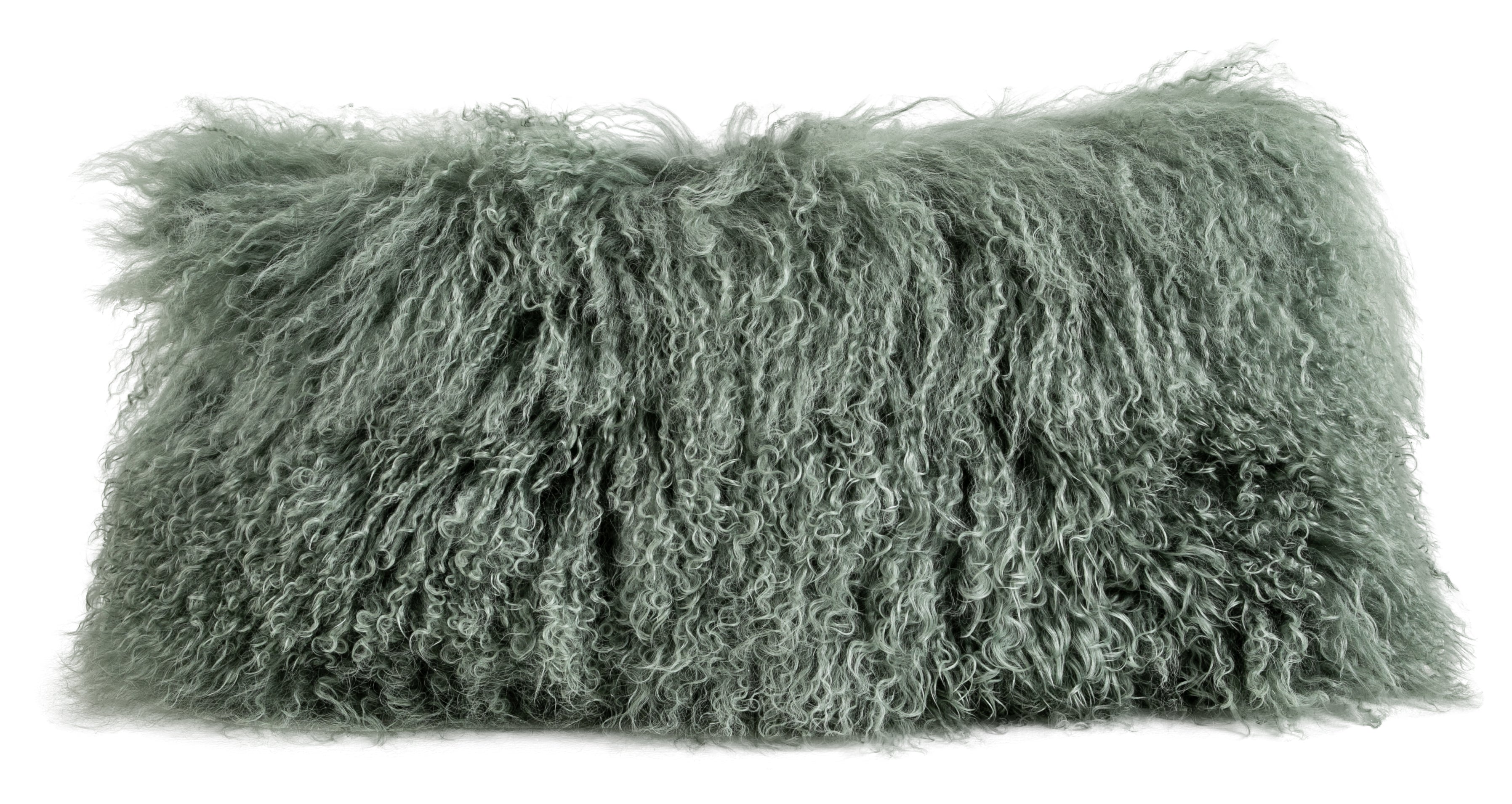 Tibetan Long Wool Sheepskin Lumbar Cushion