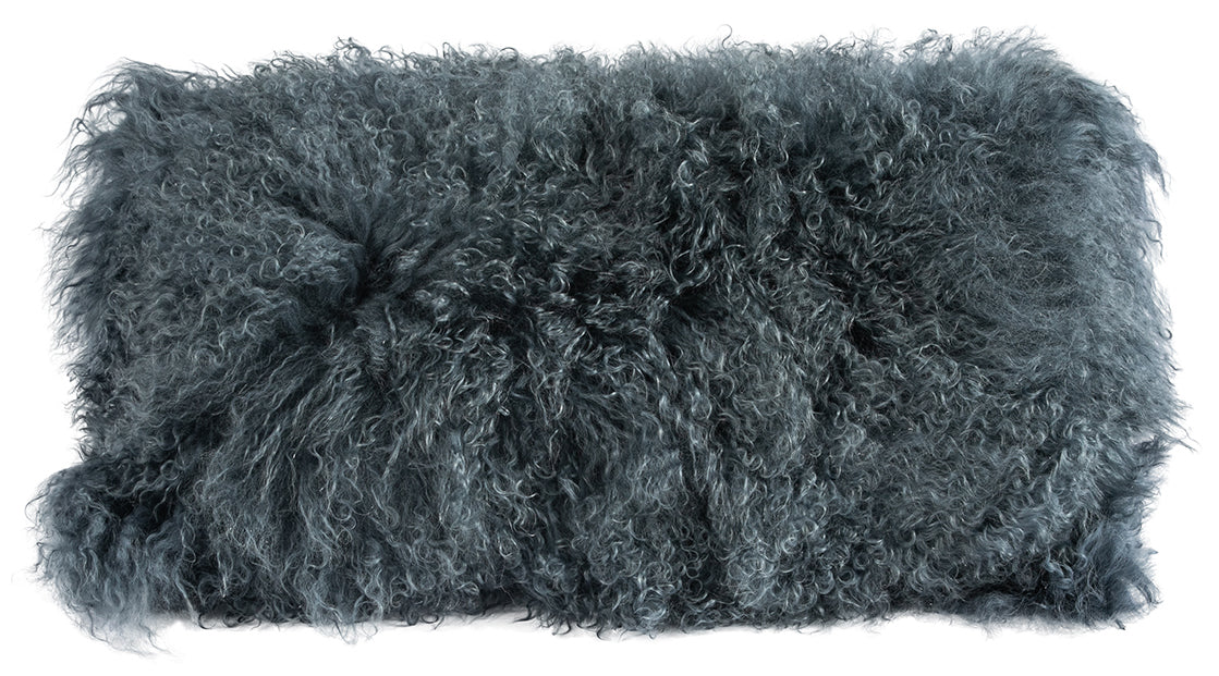 Tibetan Long Wool Sheepskin Lumbar Cushion