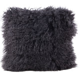 Tibetan Long Wool Sheepskin Throw Pillow