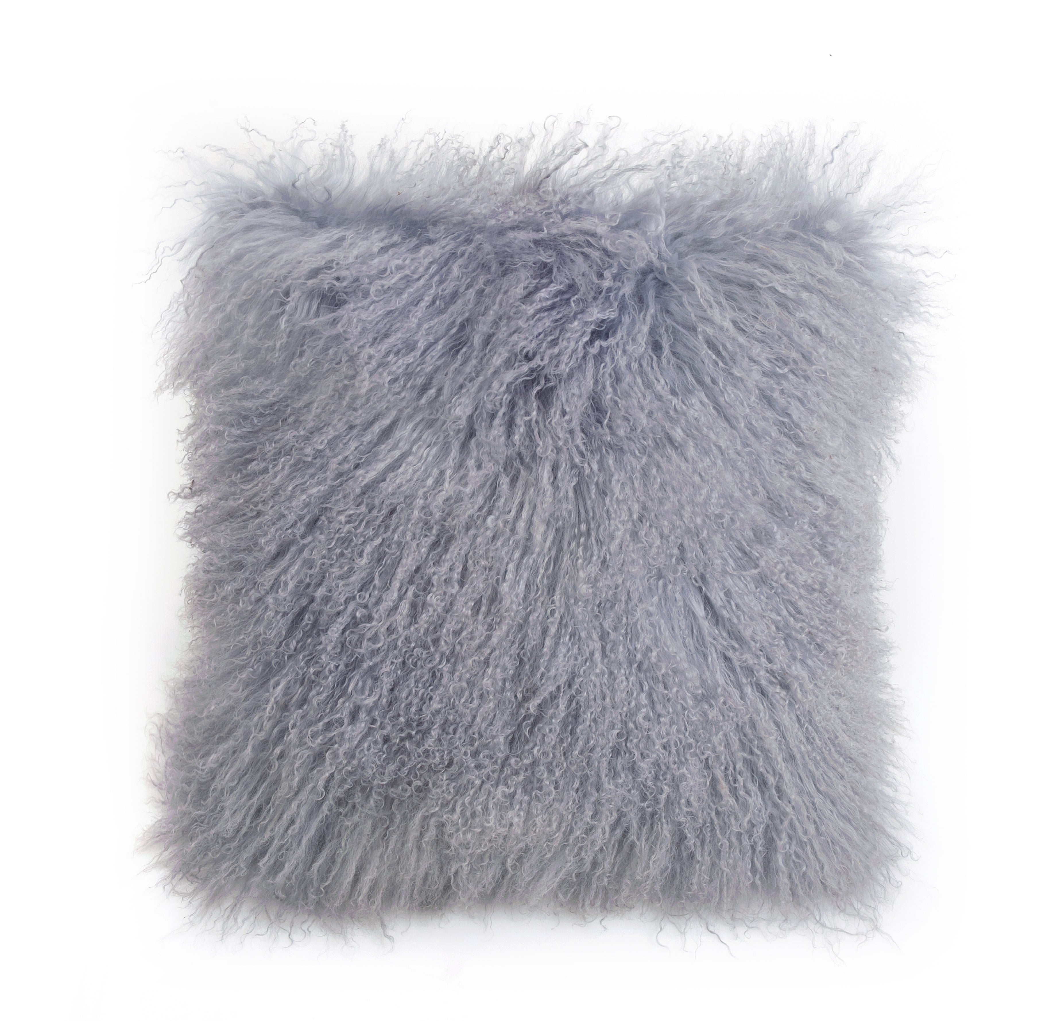 Tibetan Long Wool Sheepskin Throw Pillow