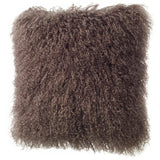 Tibetan Long Wool Sheepskin Throw Pillow