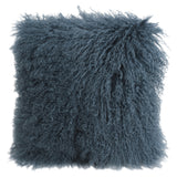 Tibetan Long Wool Sheepskin Throw Pillow