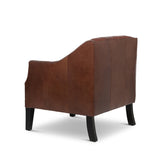 Mahogany Leather Library Chair, Cordovan