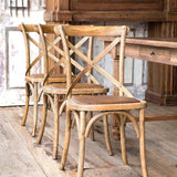 Wooden Cross Back Chair