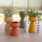 Set of 4 Clay Vases