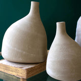 Set of 3 Clay Teardrop Bud Vases