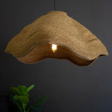 Moon Grass Scalloped Dome Hanging Pendant Lamp