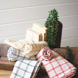 Set of 6 Gingham Kitchen Towels