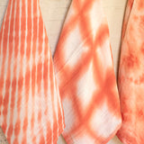 Set of 3 Coral Hand-Dyed Tea Towels