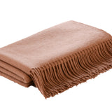 Flatweave Camel Hair Throw