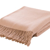 Basketweave Camel Hair Throw